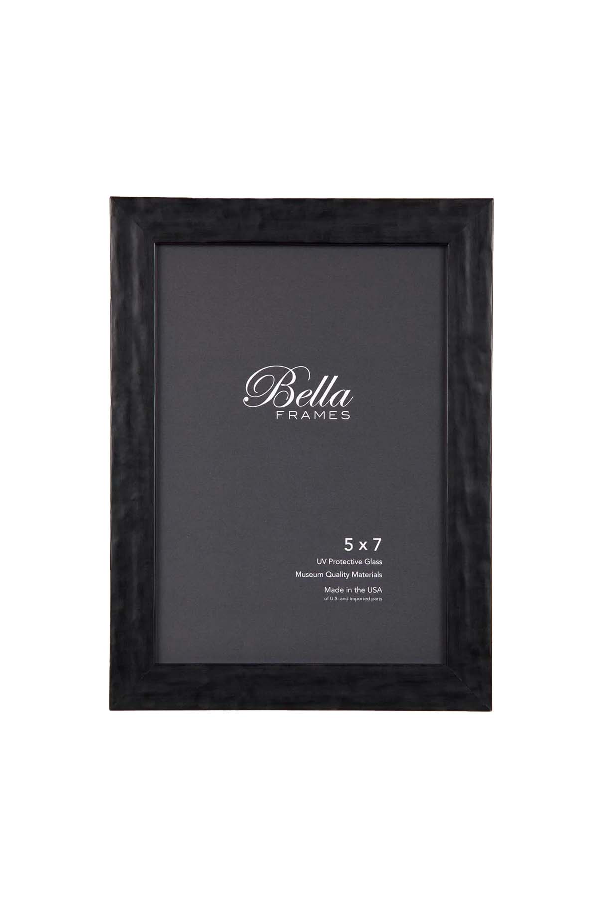 Oaxaca Black Clay Textured Frame, front view