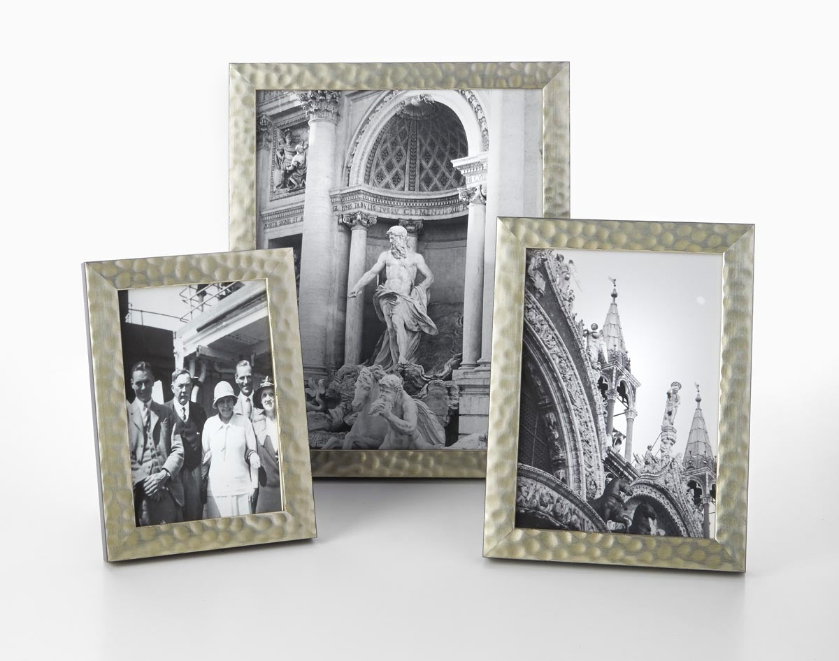 Oaxaca Silver Dimple Textured Frames in many sizes