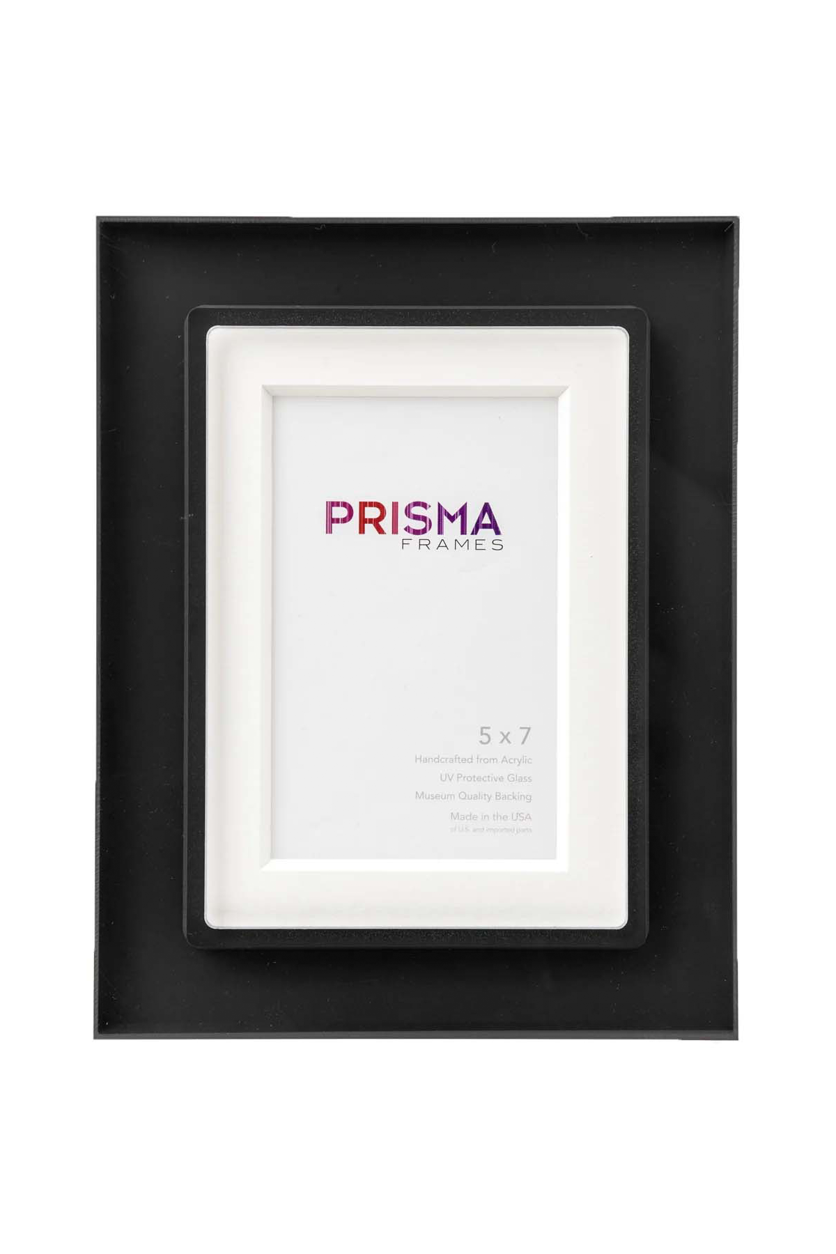 Solid Black Prisma 5x7 Frame - Front View