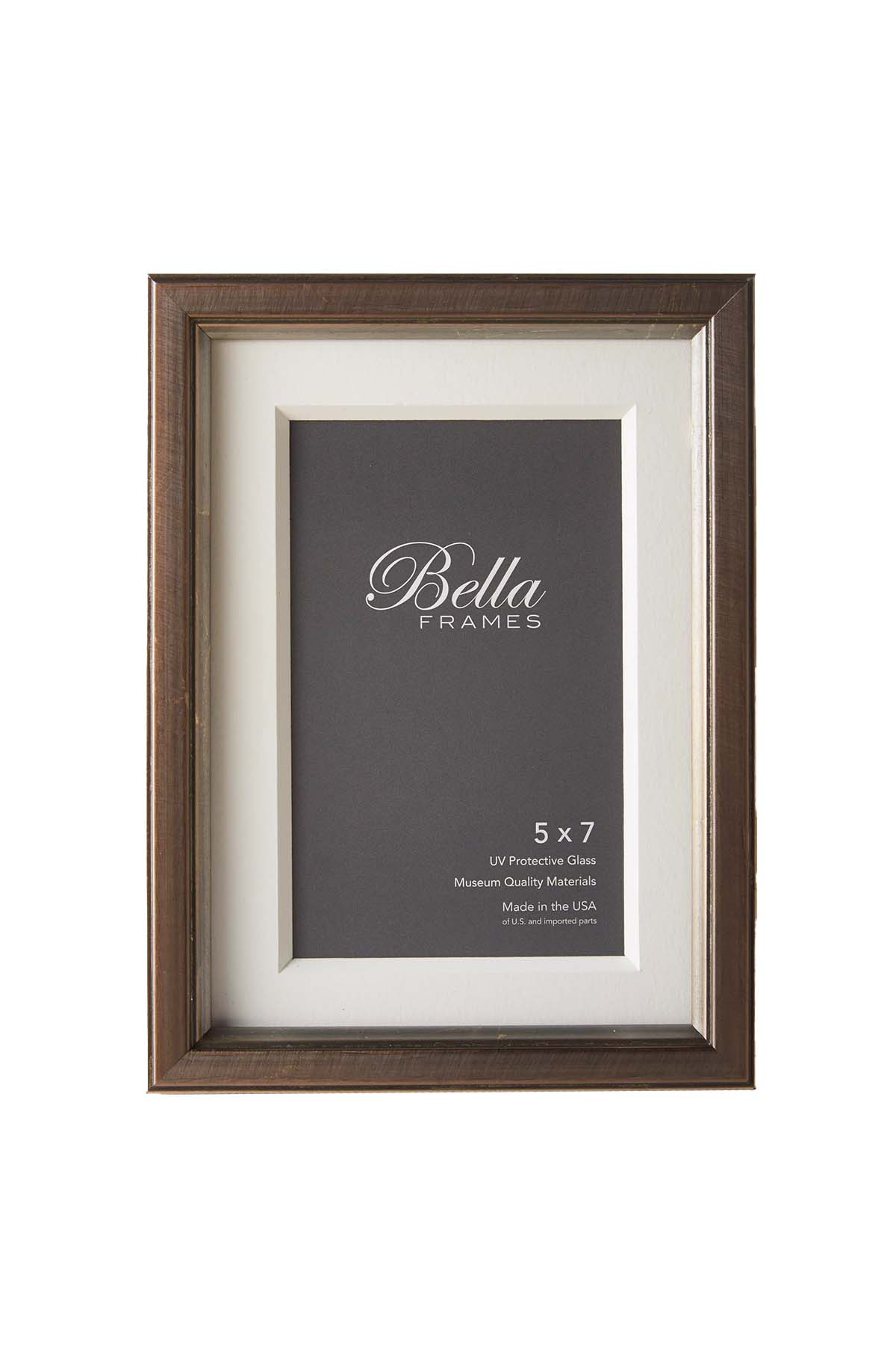 Brancui Piombo 5x7 pewter-colored frame - Front view
