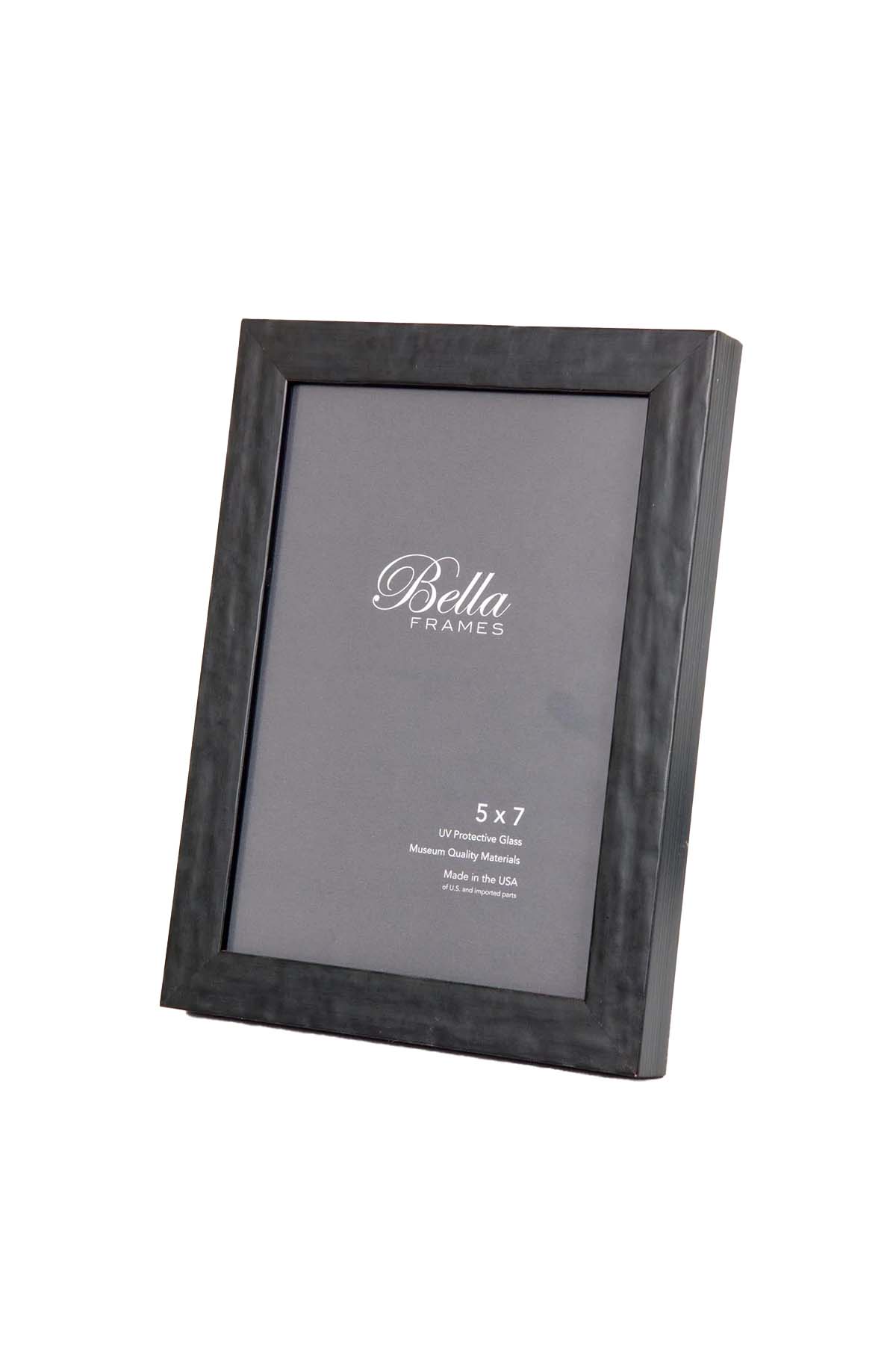 Oaxaca Black Clay Textured Frame, side view