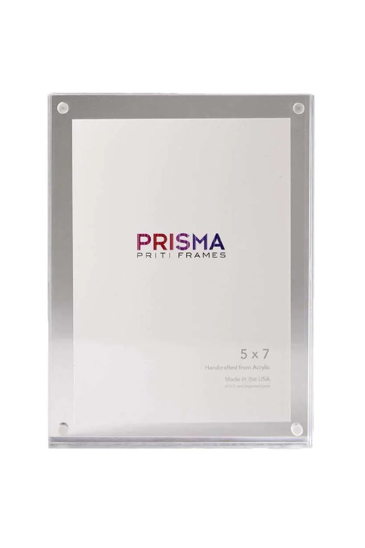 Priti Clear Prisma photo frame, front views