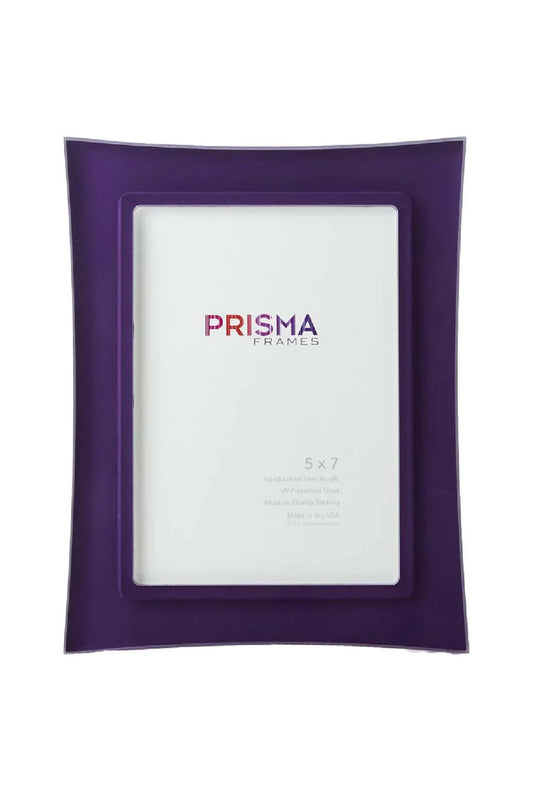 Risa Eggplant Purple frame with flared edges, front view