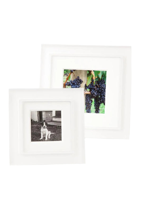 Snow White Prestige Prisma frames, square orientation, in different sizes