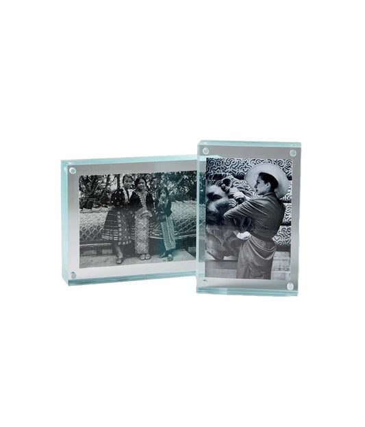 Priti Sea Clear Prisma frames, of different sizes and orientations, with vintage photos inside