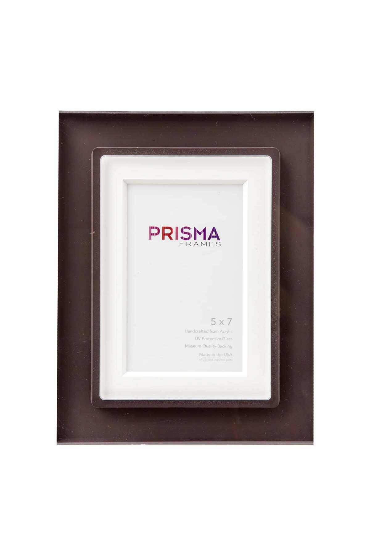 Chocolate Brown Prestige Prisma 5x7 frame, front view