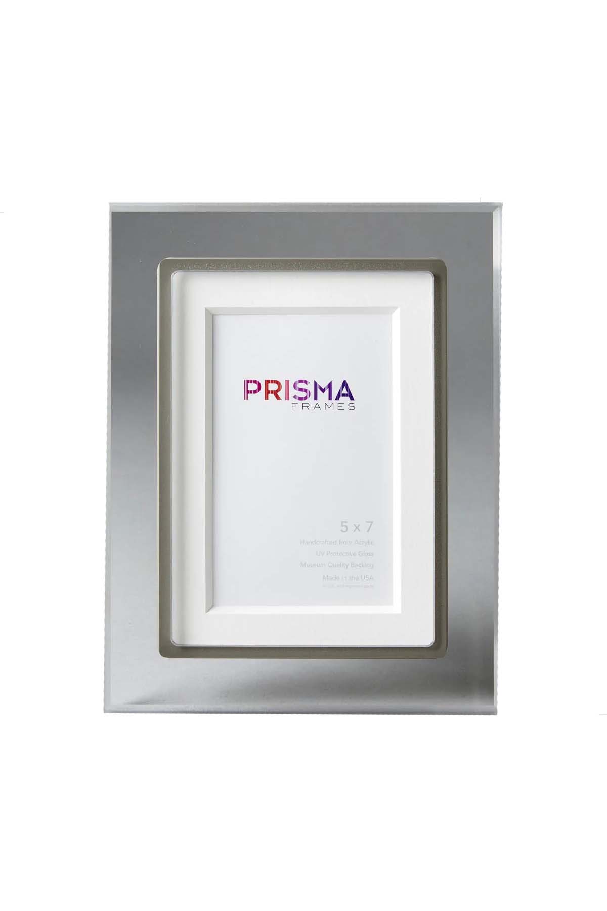 Circa grey clear lucite frame - front view