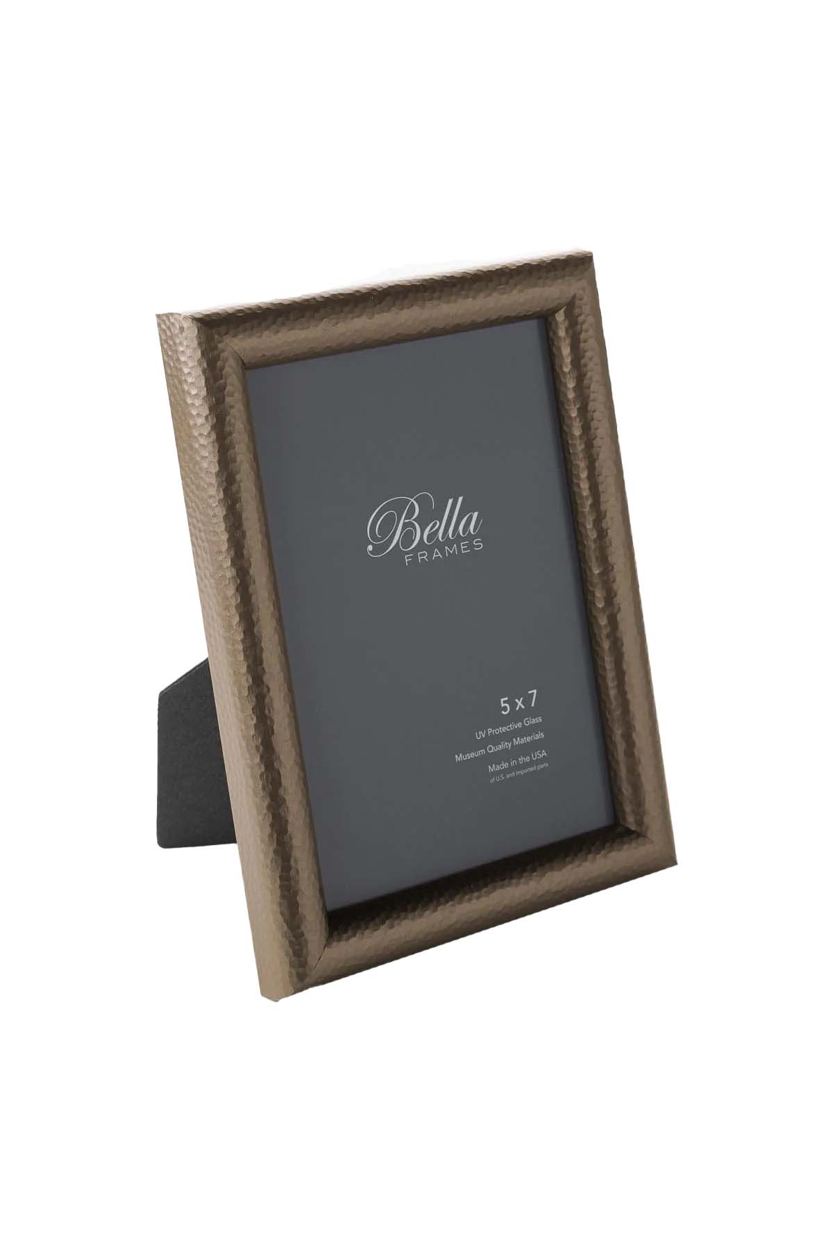 Marcello Hammered Bronze Textured Frame, side view