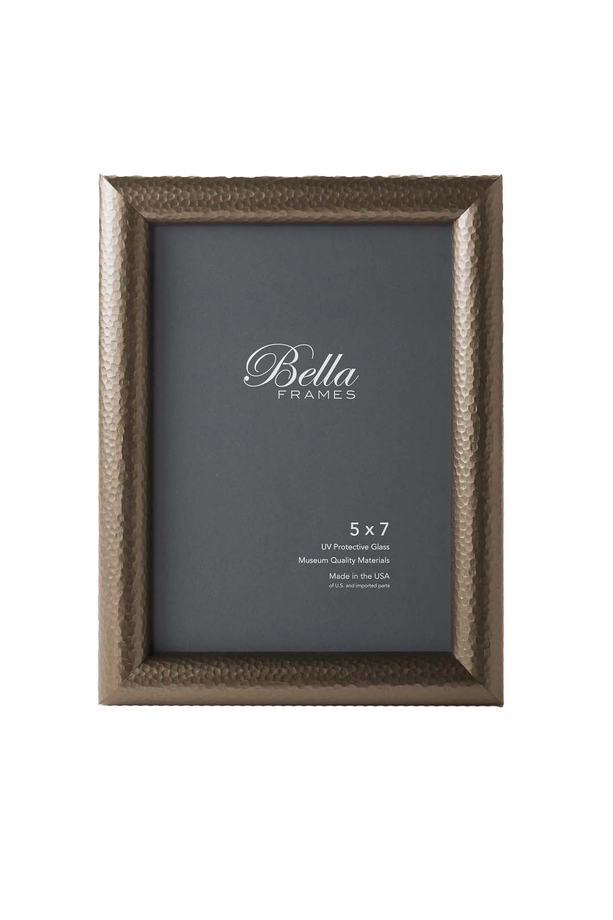 Marcello Hammered Bronze Textured Frame, front view