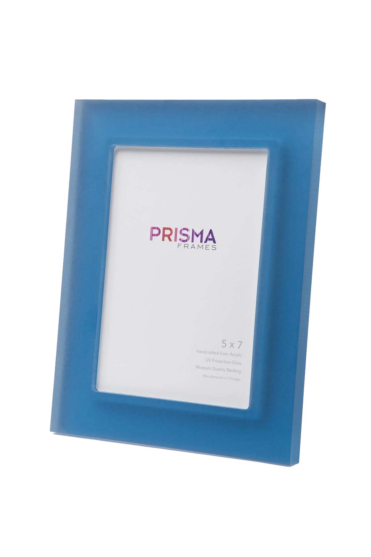 Peacock Blue Prisma Frame, side view