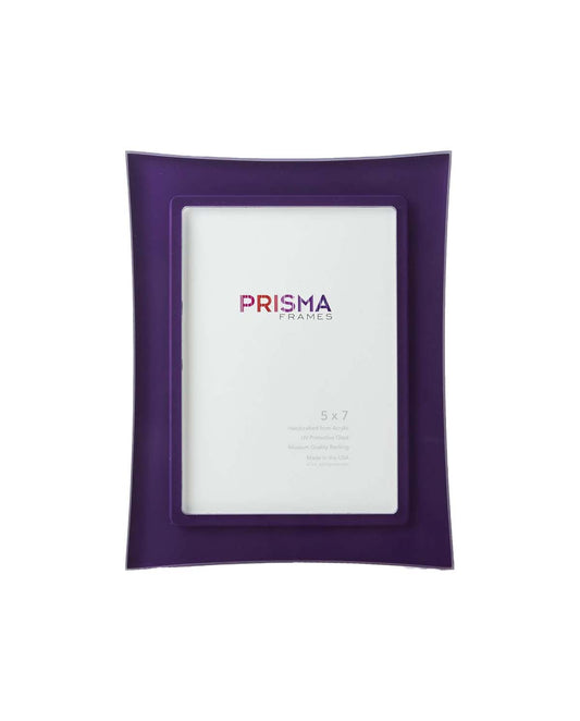 Risa Eggplant Purple frame with flared edges, front view