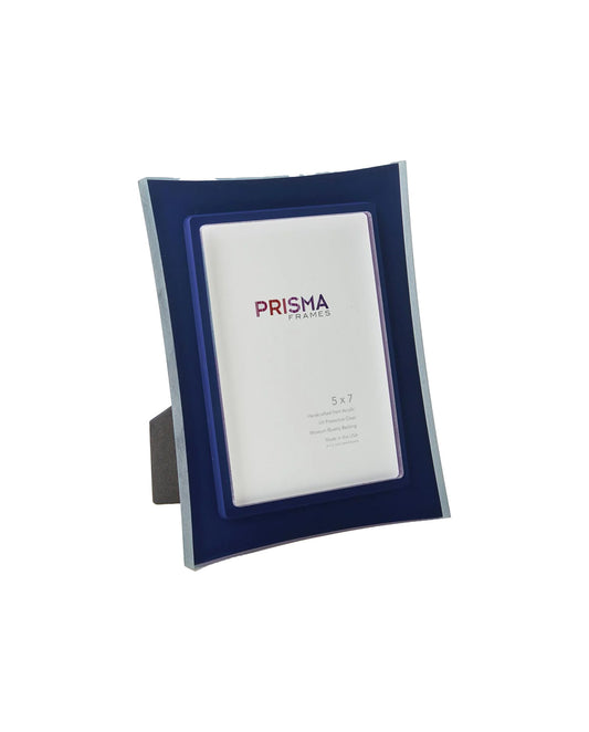 Risa Midnight Blue frame with flared edges, side view